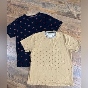 DENIM & FLOWER Ricky Singh Bundle of Men’s Flamingo Tees, Size L